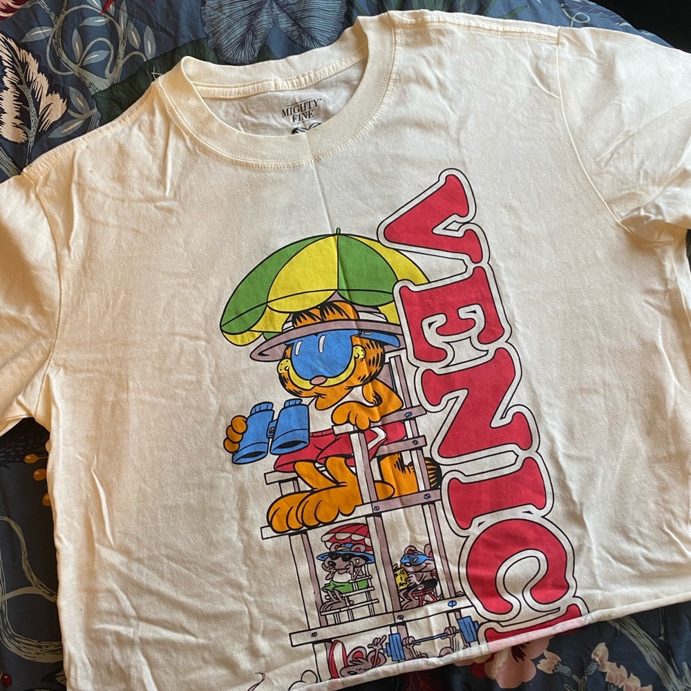 -SOLD- Garfield Venice Cropped Tee